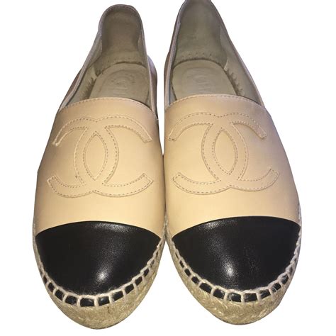 espadrilles chanel beige|authentic chanel espadrilles for sale.